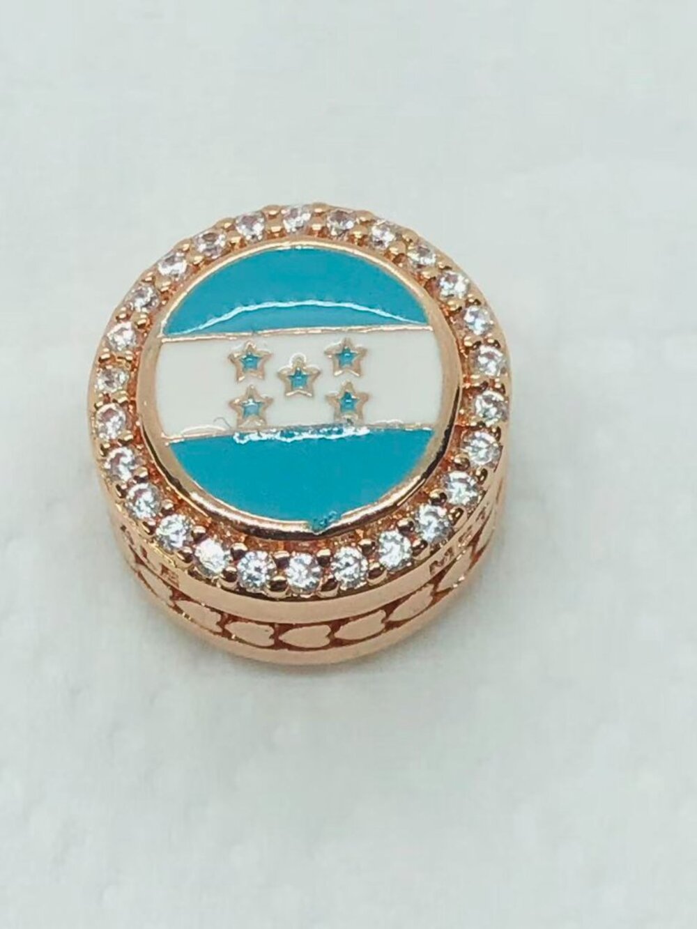 ✨ ✨Pandora Honduras Country Flag Exclusive Dangle Charm rose gold